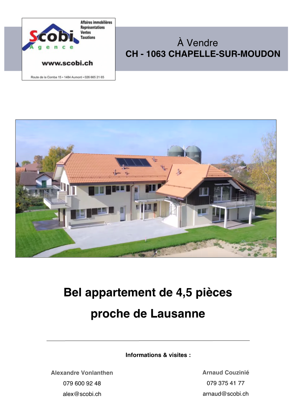 Bel Appartement De 4,5 Pièces Proche De Lausanne