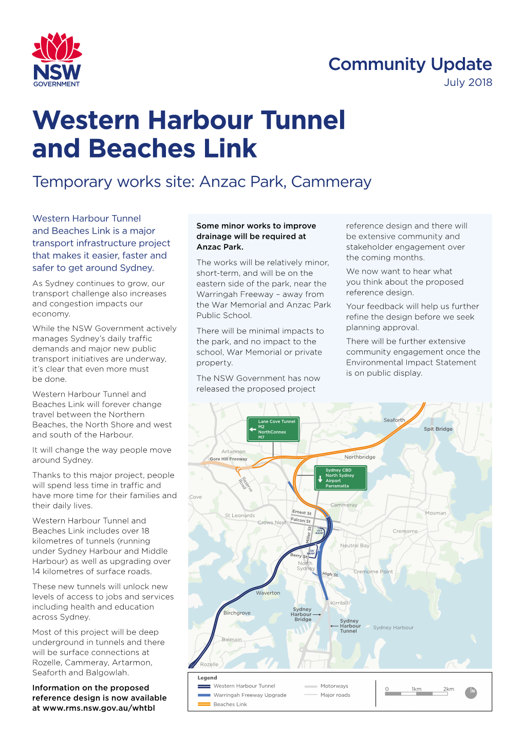 Temporary Works Site: Anzac Park, Cammeray