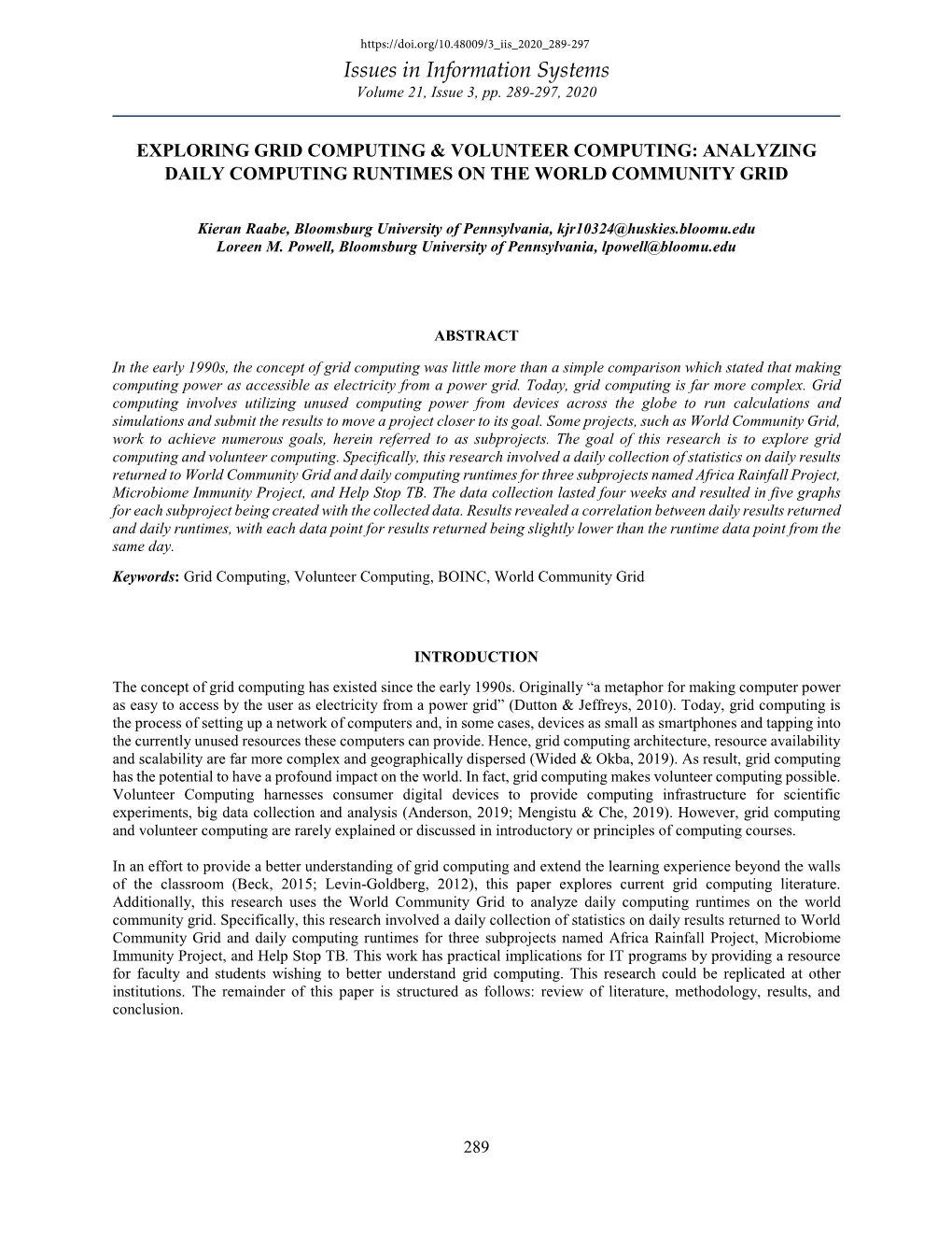 Analyzing Daily Computing Runtimes on the World Community Grid