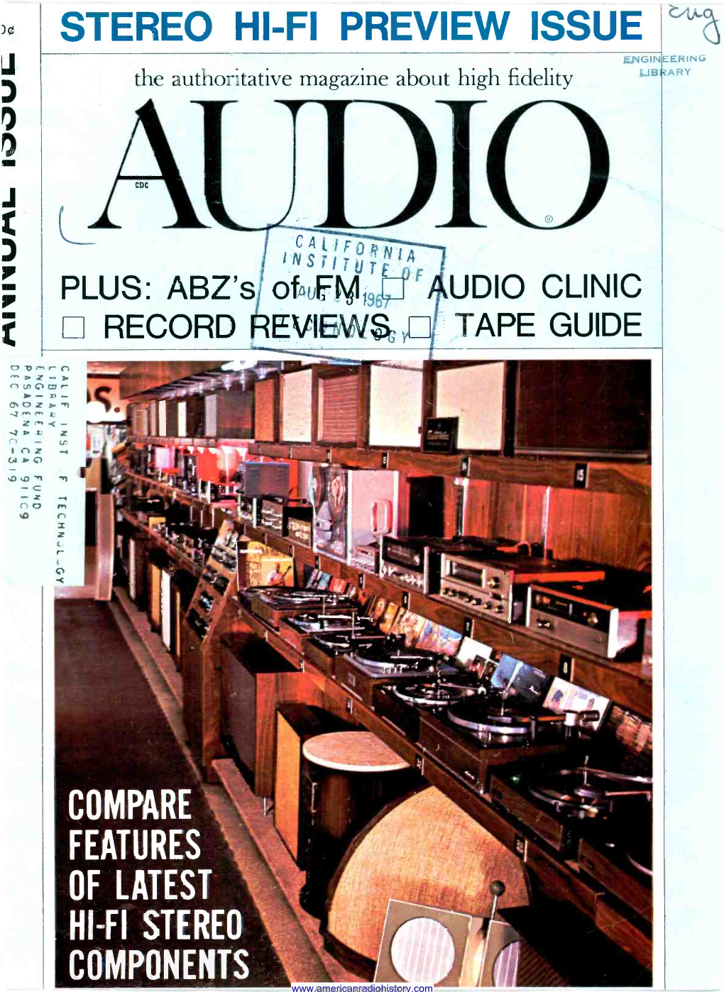 STEREO HI-FI PREVIEW ISSUE J:.Jvgin EERING the Aut Oritative Magazine About High Fidelity 1.181 ARY