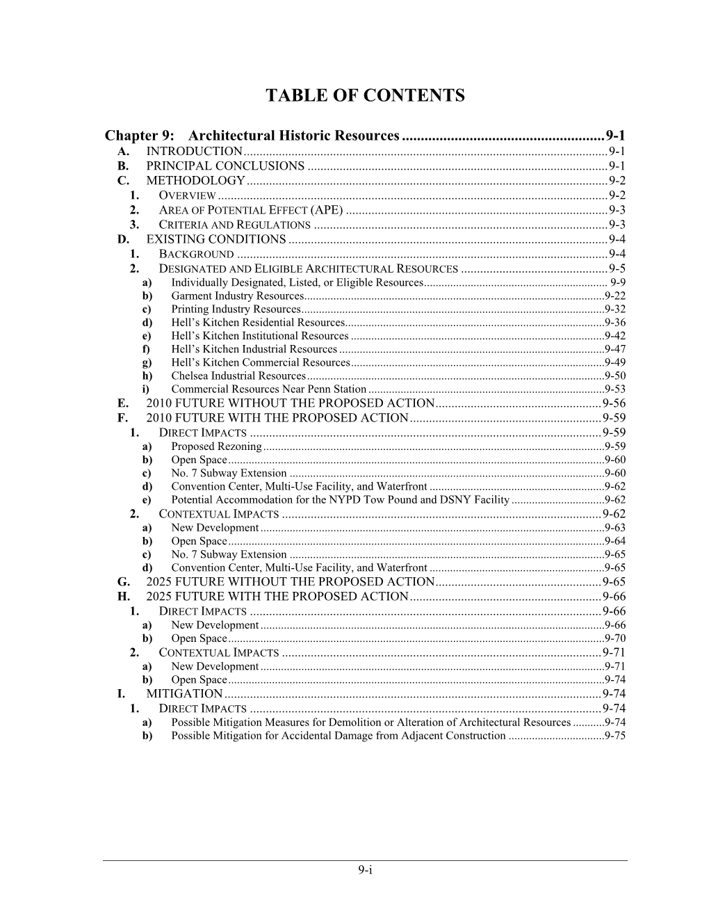 Table of Contents