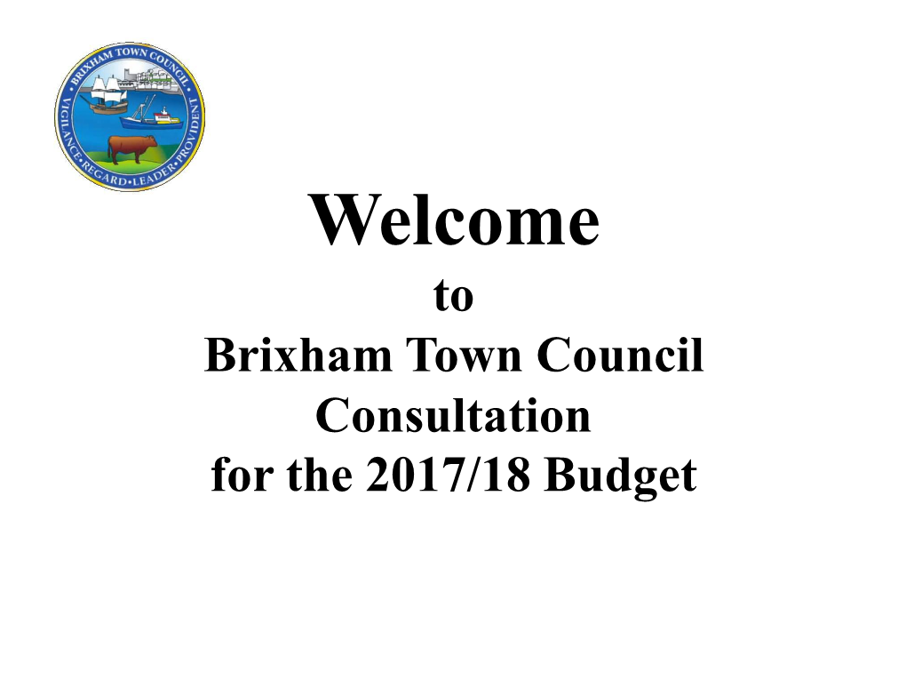 Brixham Town Council Budget Consultation 2016/17