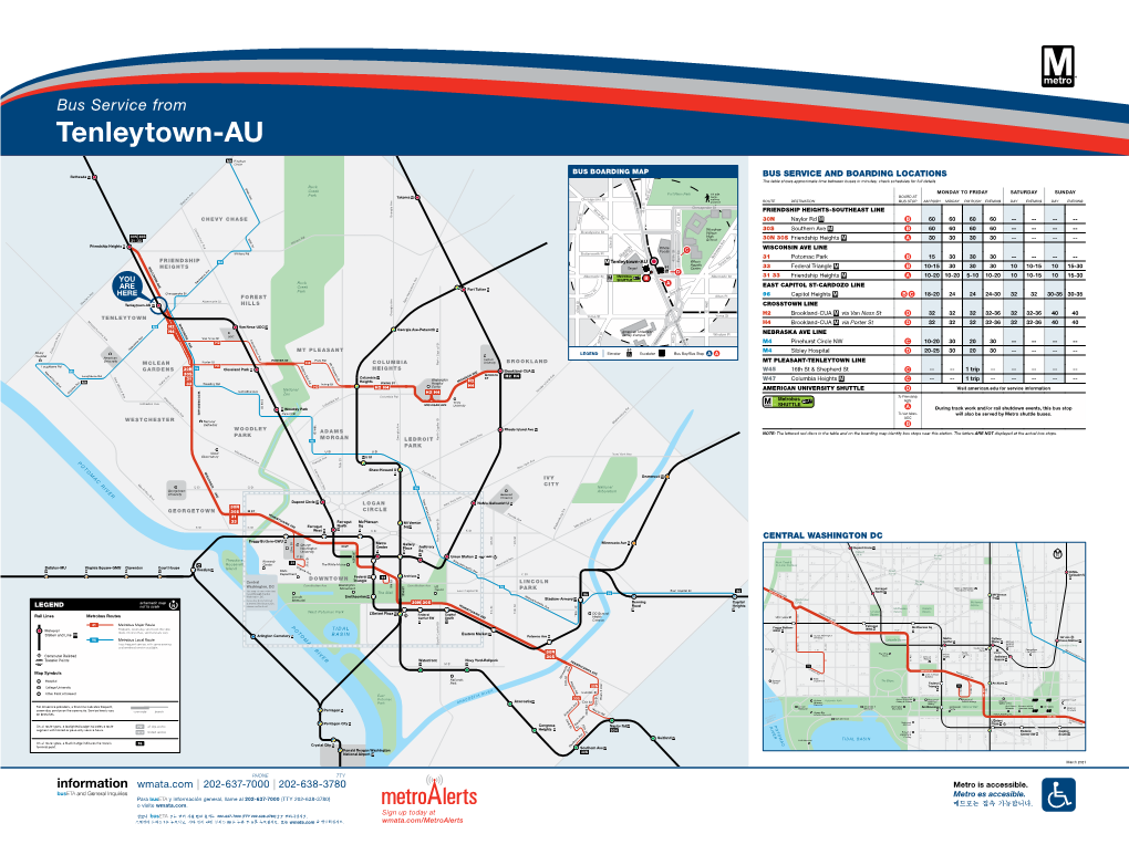 Bus Service from Tenleytown-AU