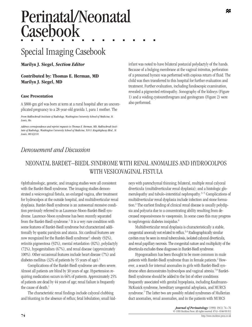 Perinatal/Neonatal Casebook ⅢⅢⅢⅢⅢⅢⅢⅢⅢⅢⅢⅢⅢⅢ Special Imaging Casebook