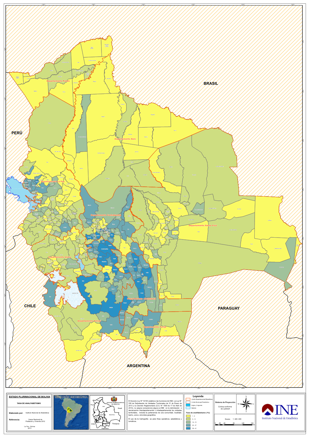TASA DE ANALFABETISMO DE BOLIVIA 339 De Delimitación De Unidades Territoriales De 31 De Enero De Perú 2013 Y Su Decreto Reglamentario (D.S