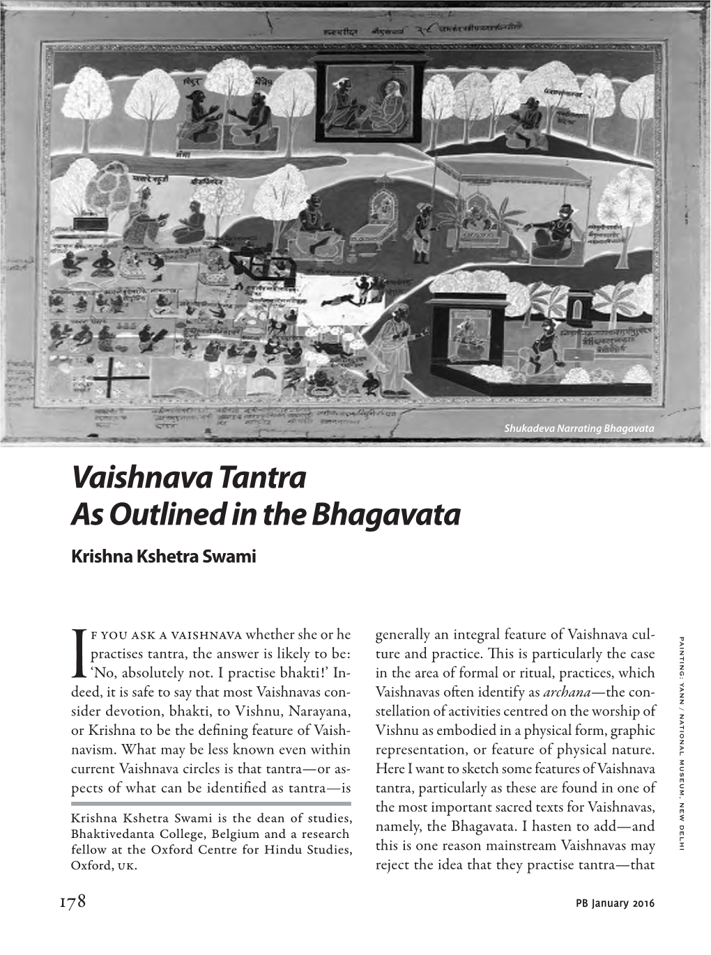 Vaishnava Tantra As Outlined in the Bhagavata Krishna Kshetra Swami