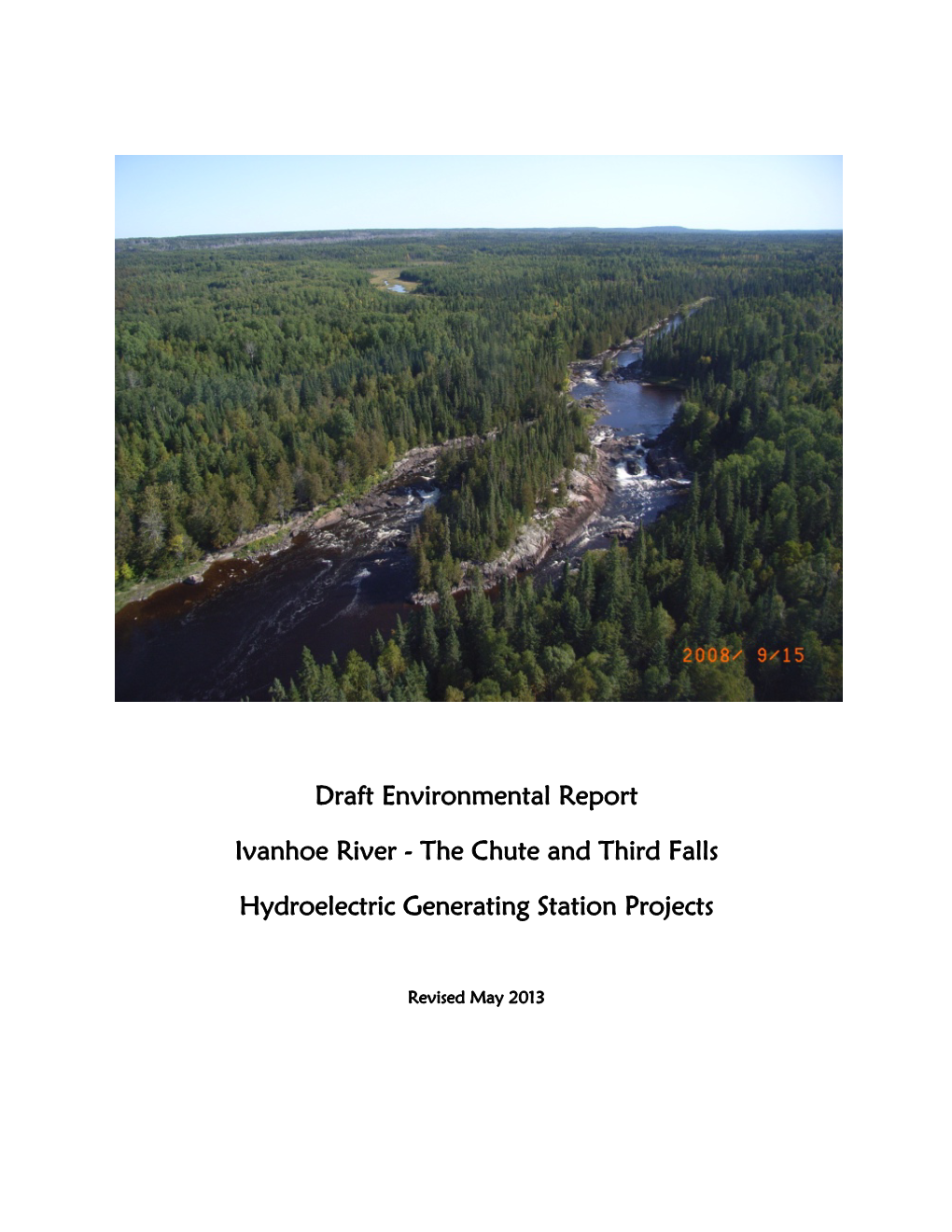 Draft Environmental Report Ivanhoe River