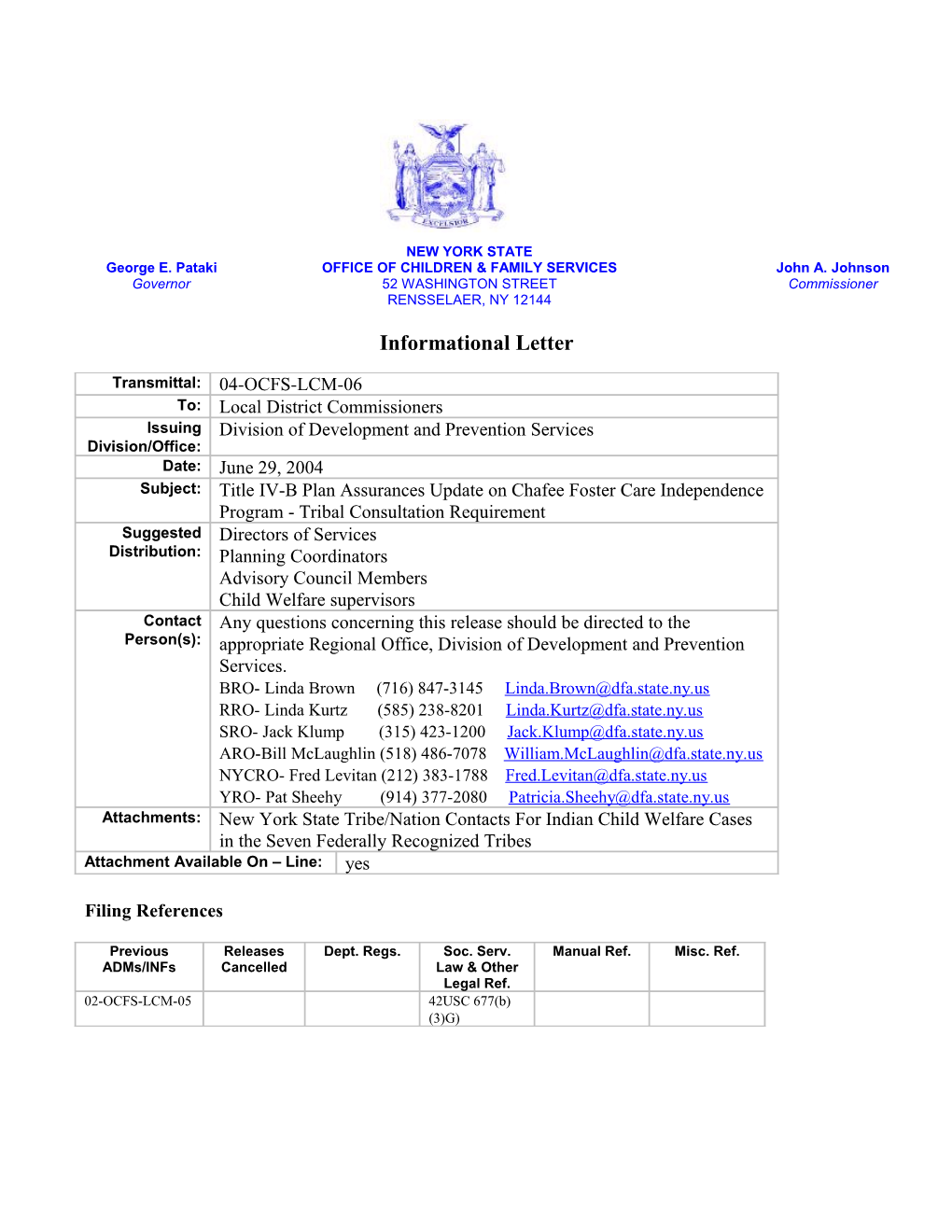 Chaffee Foster Care Independence Program - Tribal Consultation