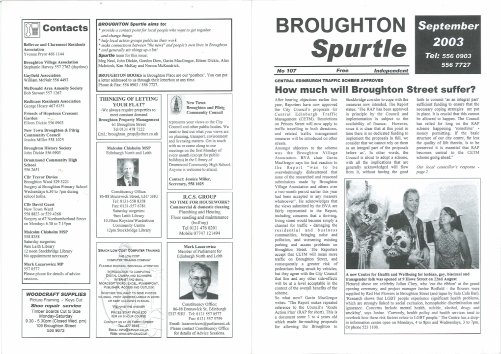 BROUGHTON Spurtle September 2003