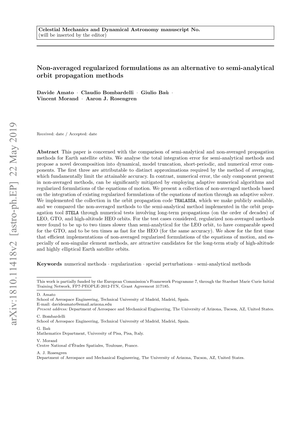 Non-Averaged Regularized Formulations As an Alternative to Semi-Analytical Orbit Propagation Methods