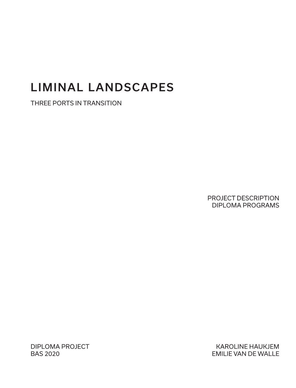 Liminal Landscapes