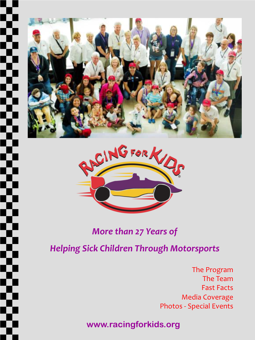 Than 27 Years of Helping Sick Children Through Motorsports