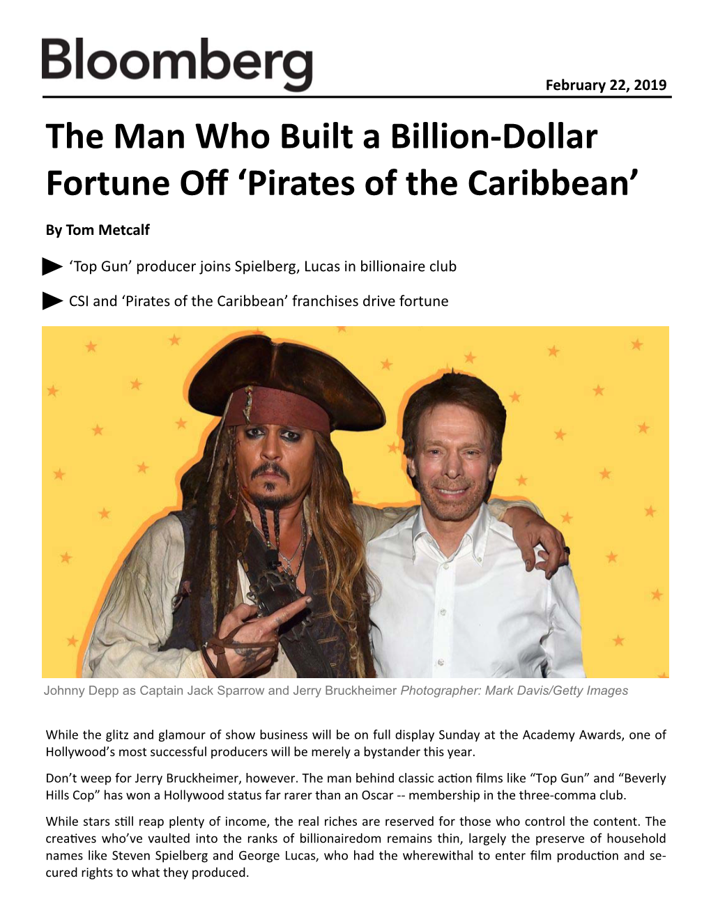 The Man Who Built a Billion Dollar Fortune Off Pirates of The