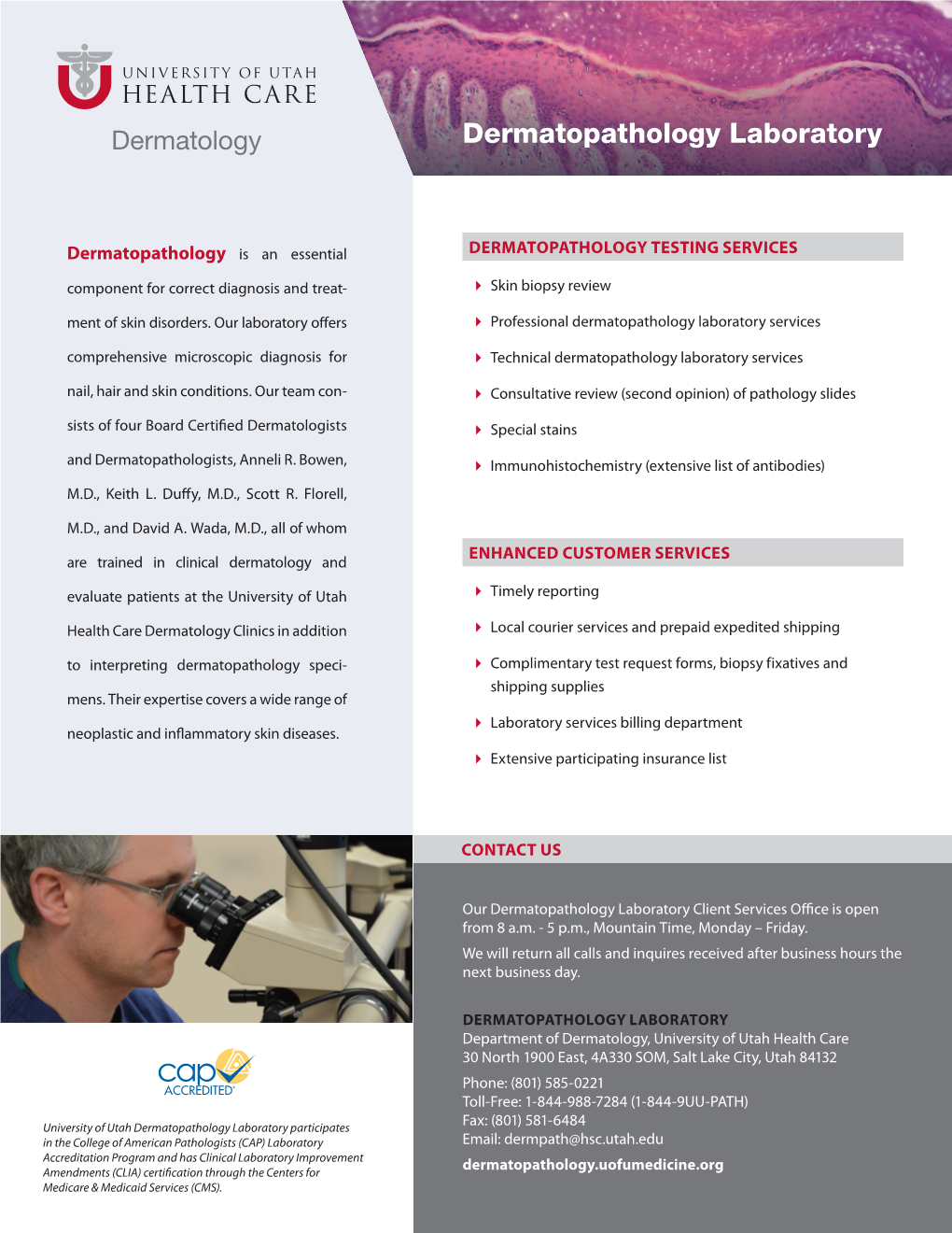 Dermatopathology Laboratory