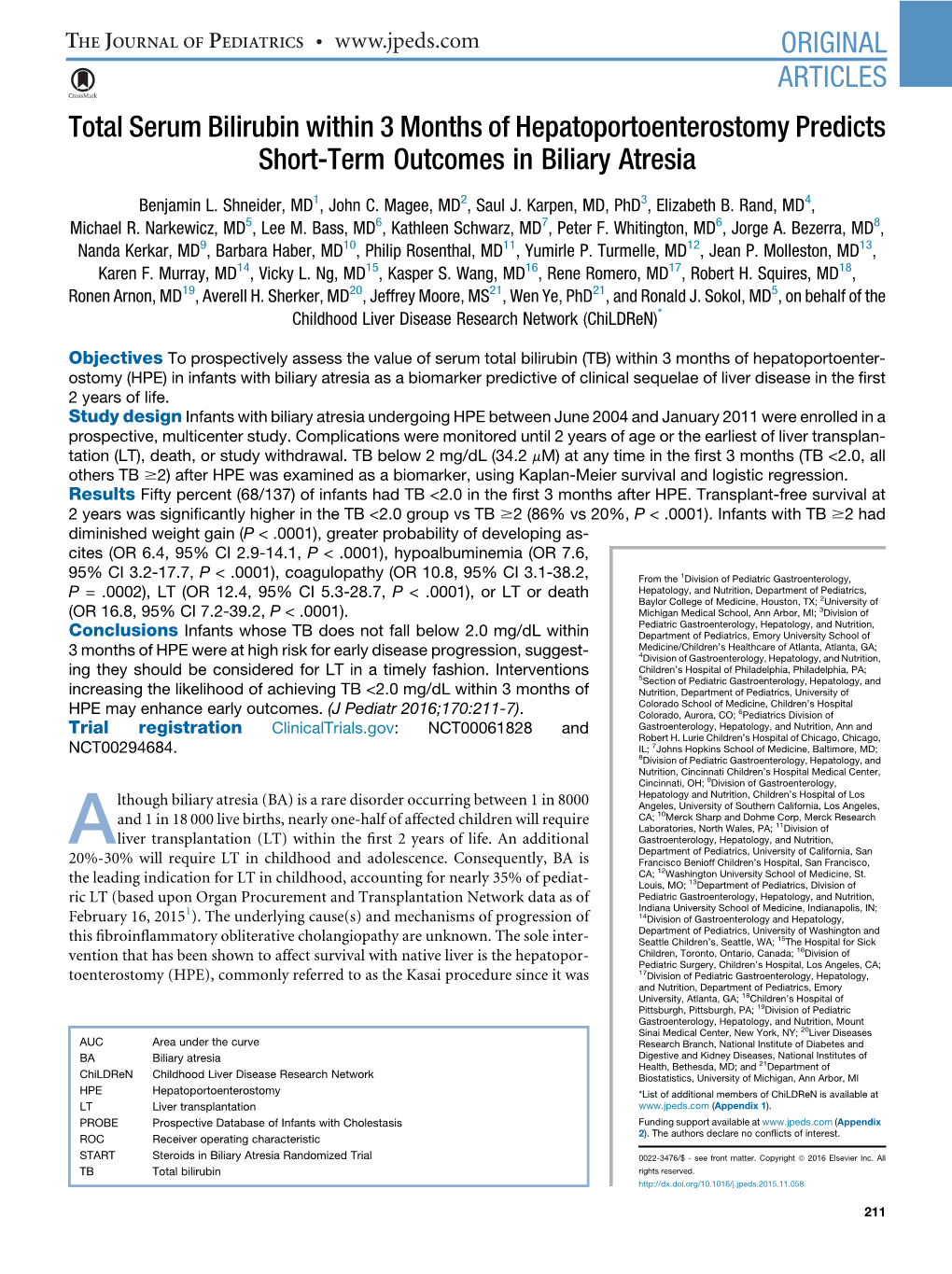 Total Serum Bilirubin Within 3&Nbsp