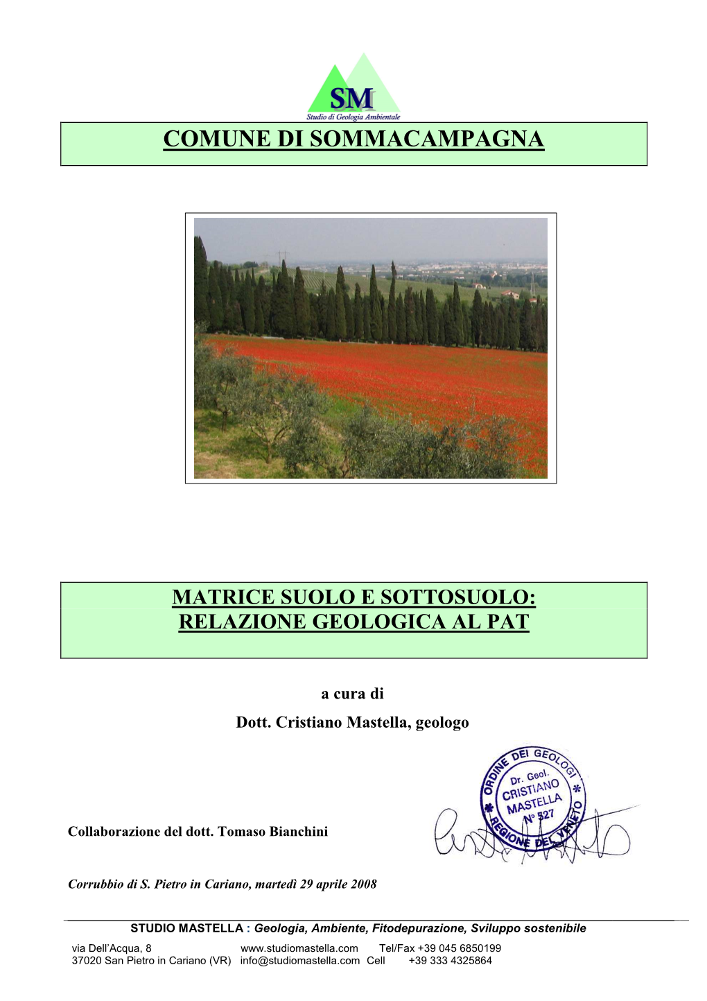 5.1 Relazione Geologica