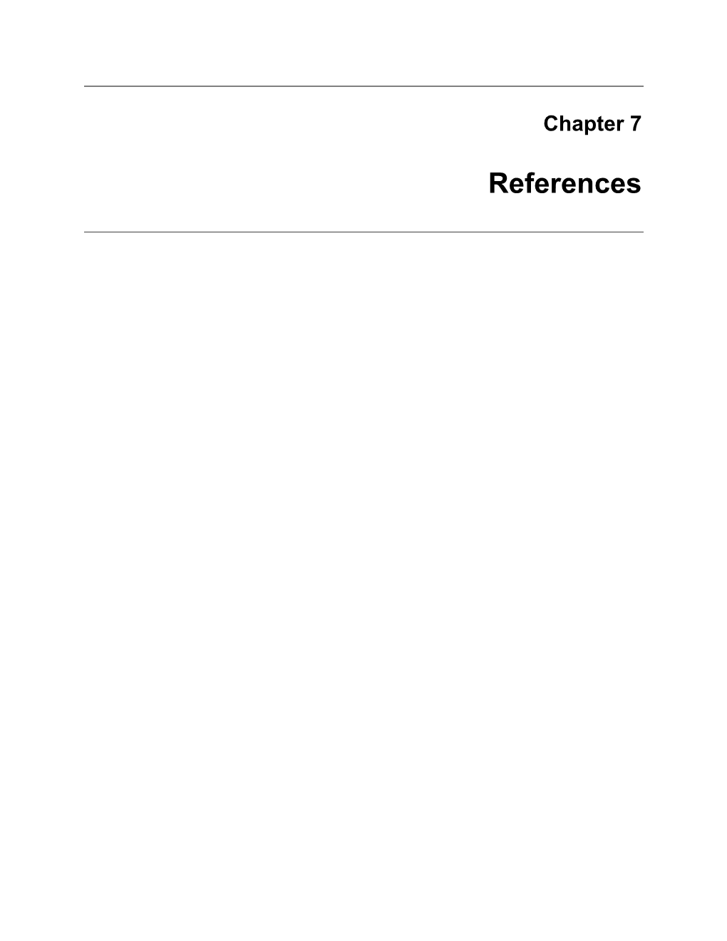 Chapter 7: References