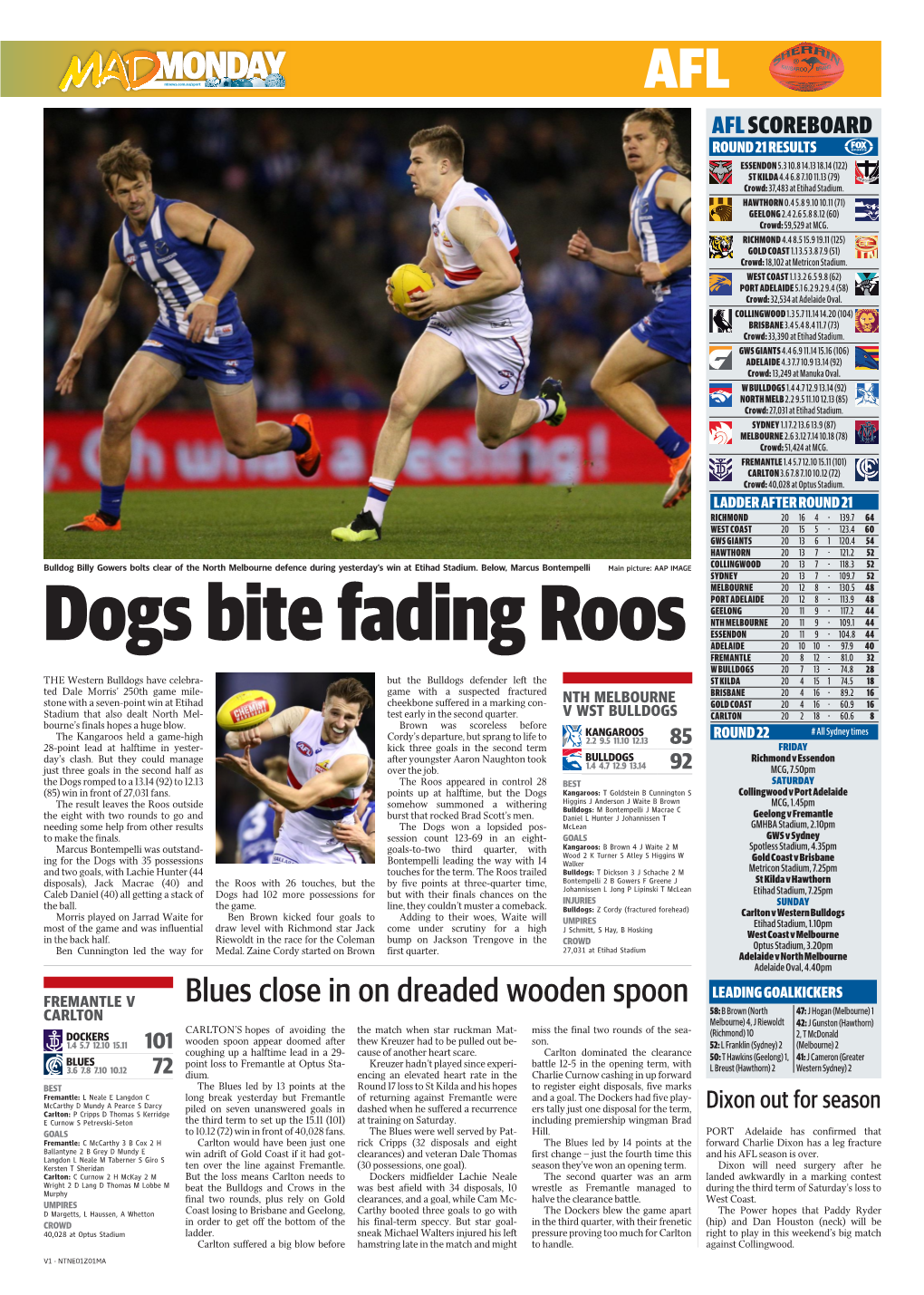 Monday August 13 2018 Sport 15