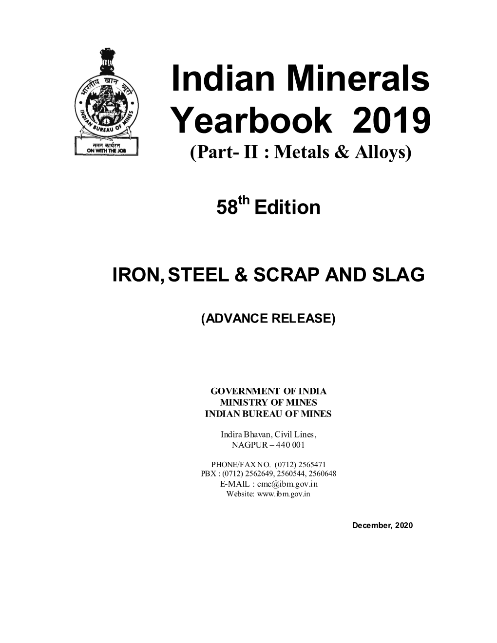 Iron, Steel and Scrap and Slag