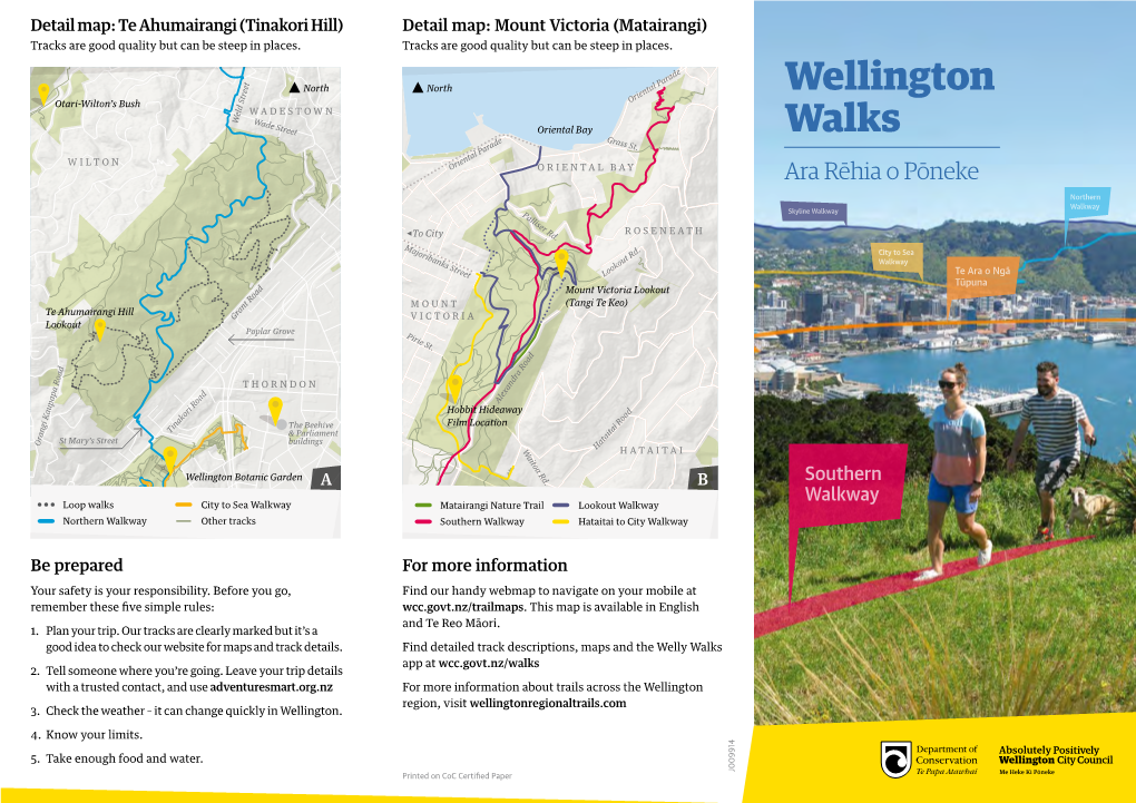 Wellington Walks – Ara Rēhia O Pōneke Is Your Guide to Some of the Short Walks, Loop Walks and Walkways in Our City