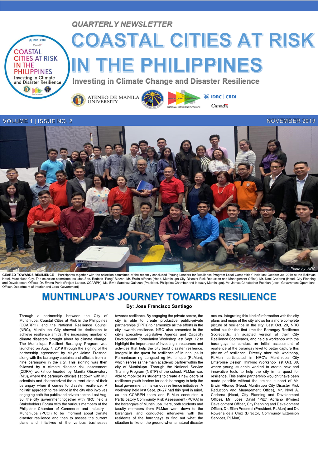 Muntinlupa's Journey Towards Resilience