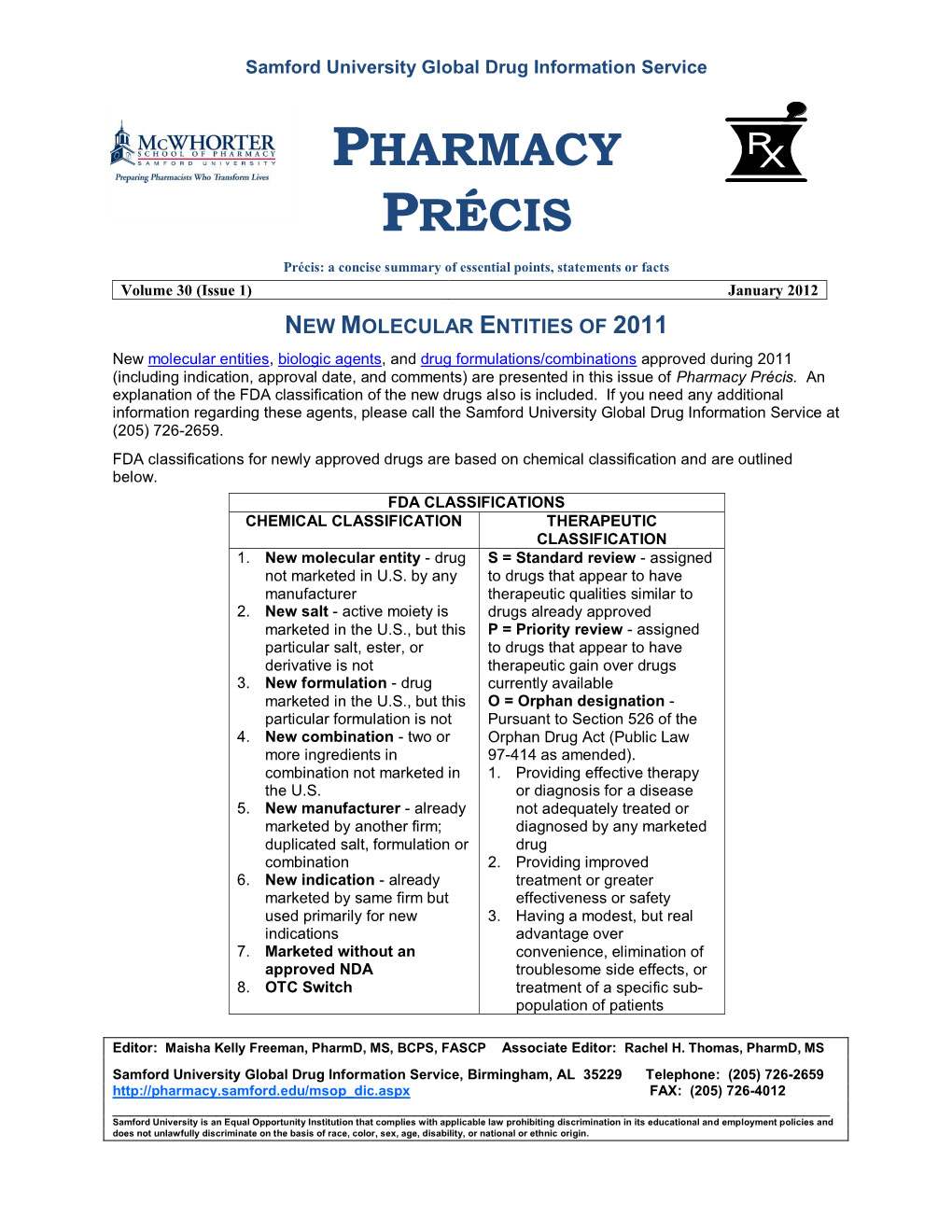 Pharmacy Précis