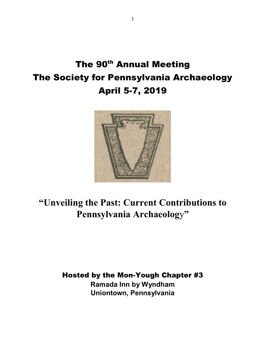 “Unveiling the Past: Current Contributions to Pennsylvania Archaeology”