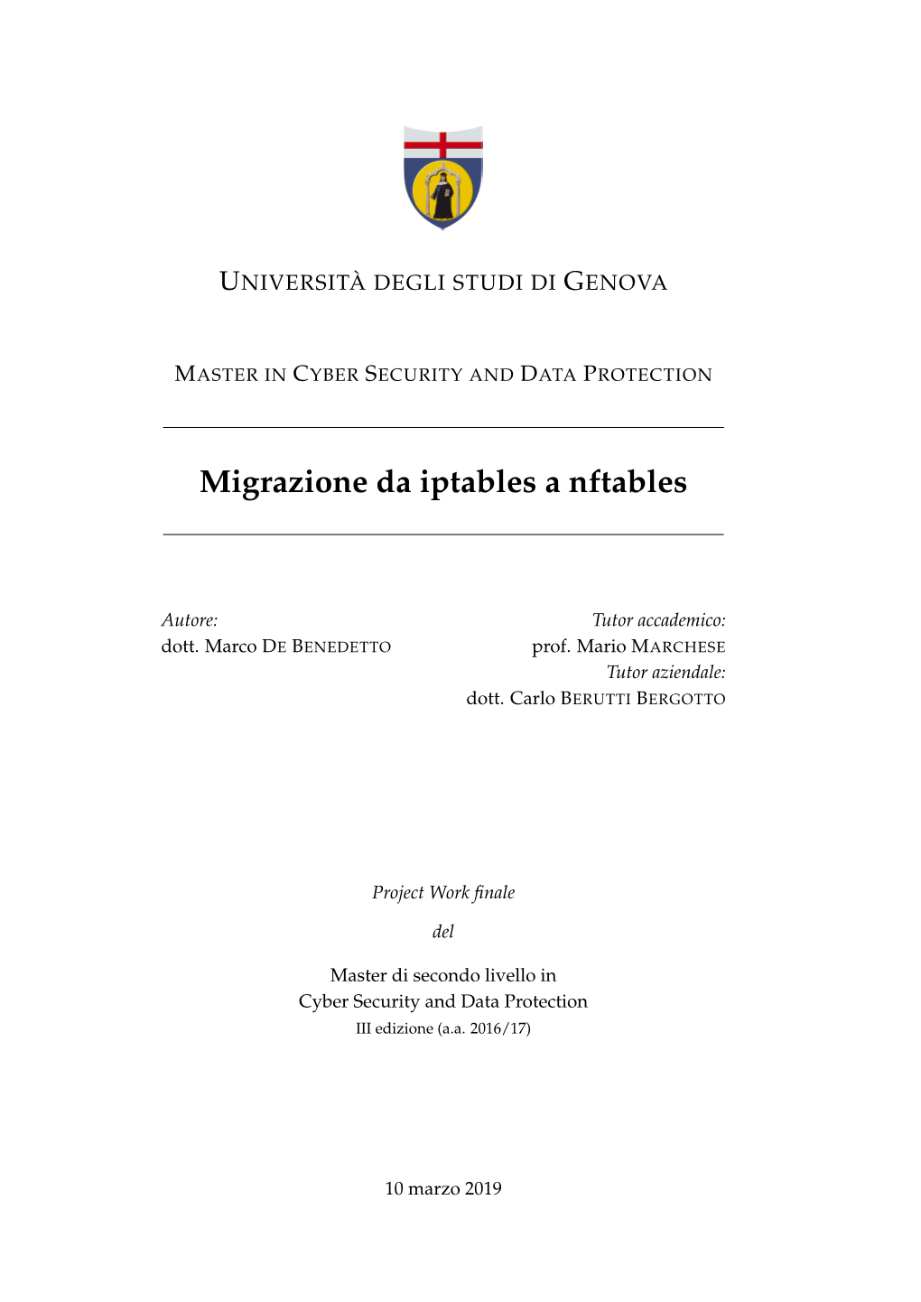 Migrazione Da Iptables a Nftables