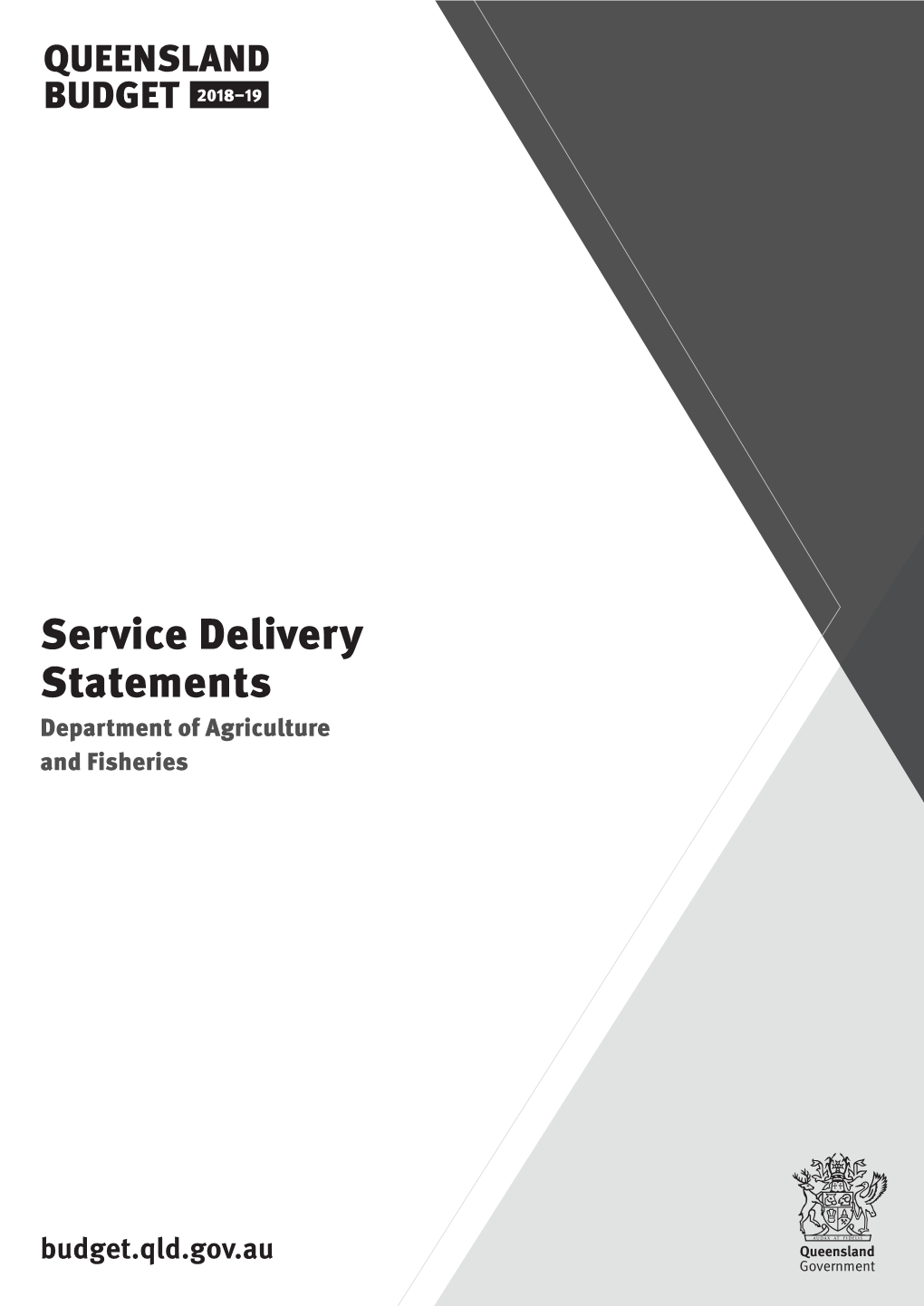 Service Delivery Statements Department of Agriculture and Fisheries