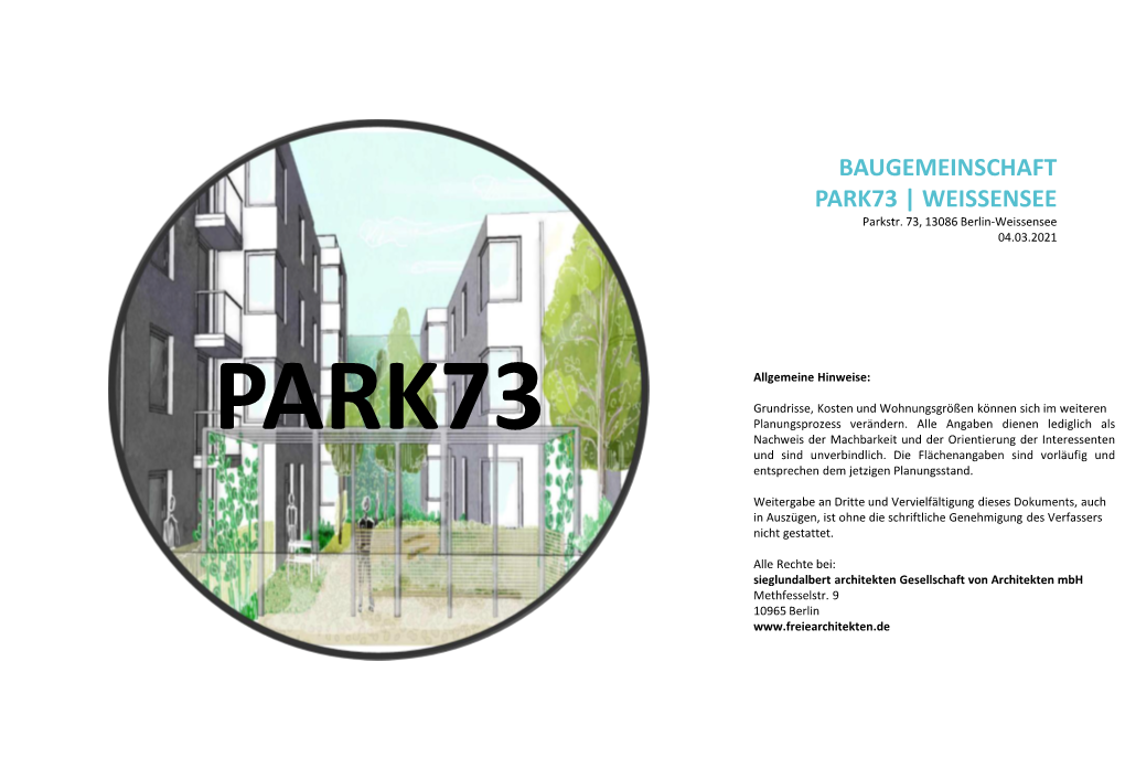 BAUGEMEINSCHAFT PARK73 | WEISSENSEE Parkstr