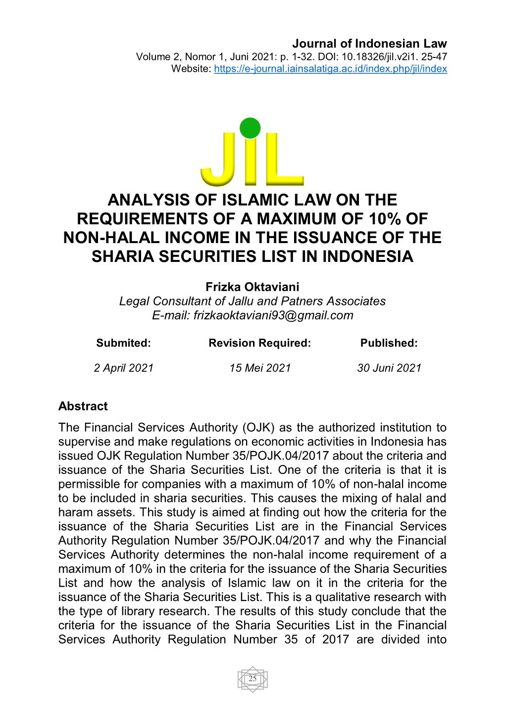 Analysis of Islamic Law on the Requirements of a Maximum of 10% of Non-Halal Income in the Issuance of the Sharia Securities List in Indonesia