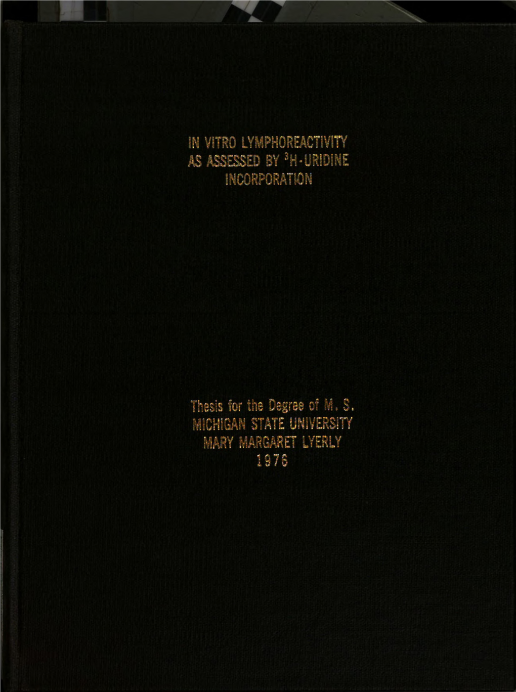 In Vitro Lymphoreactwity As Assessed by 3H-Uridine Incorporation