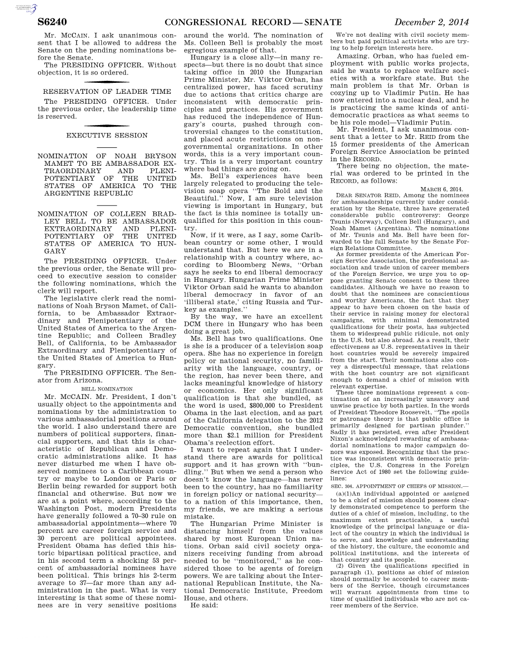 Congressional Record—Senate S6240