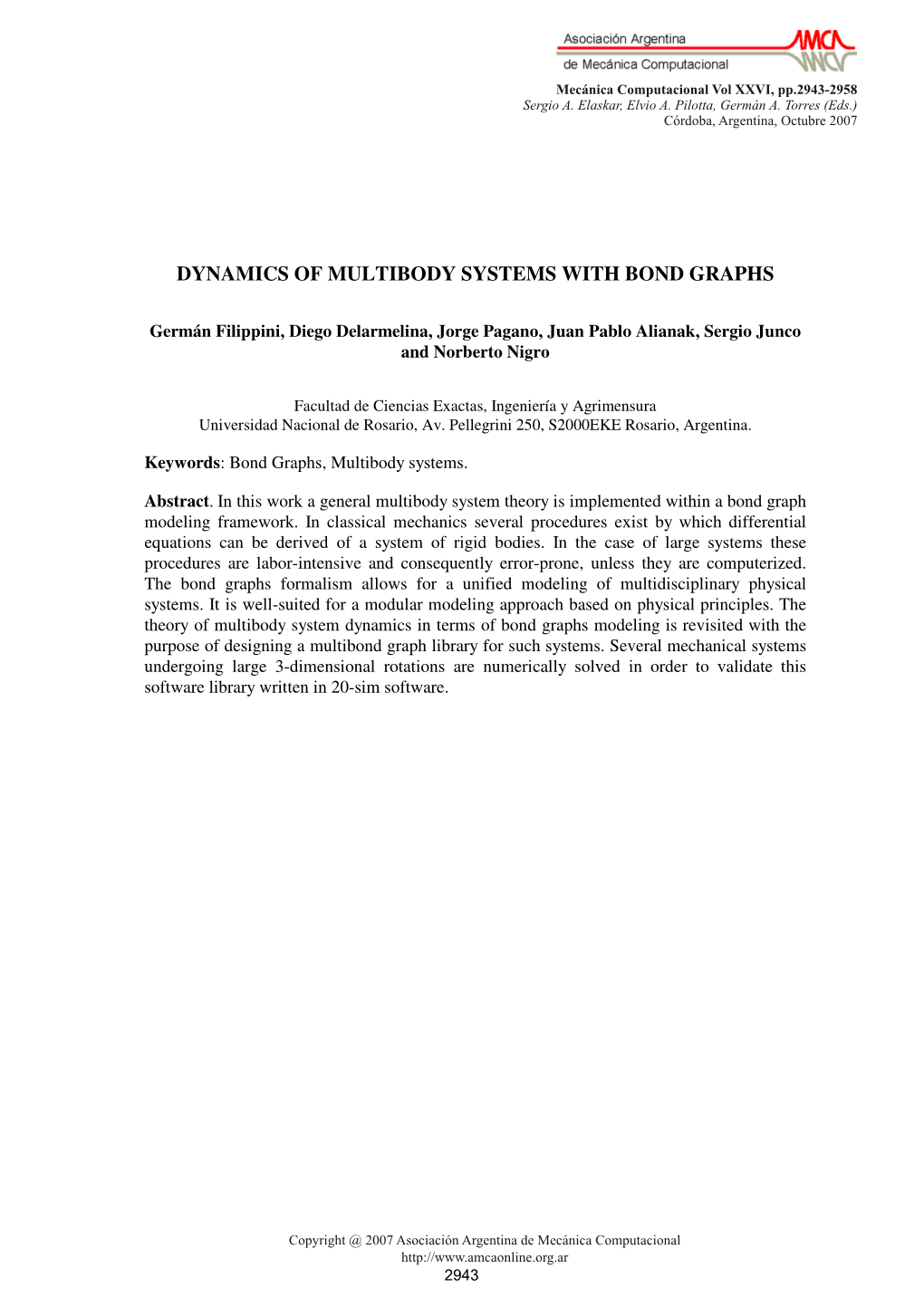 Dynamics of Multibody Systems with Bond Graphs