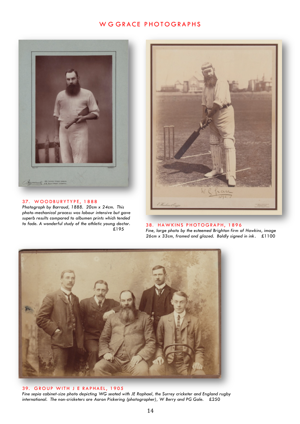 W G Grace Photographs