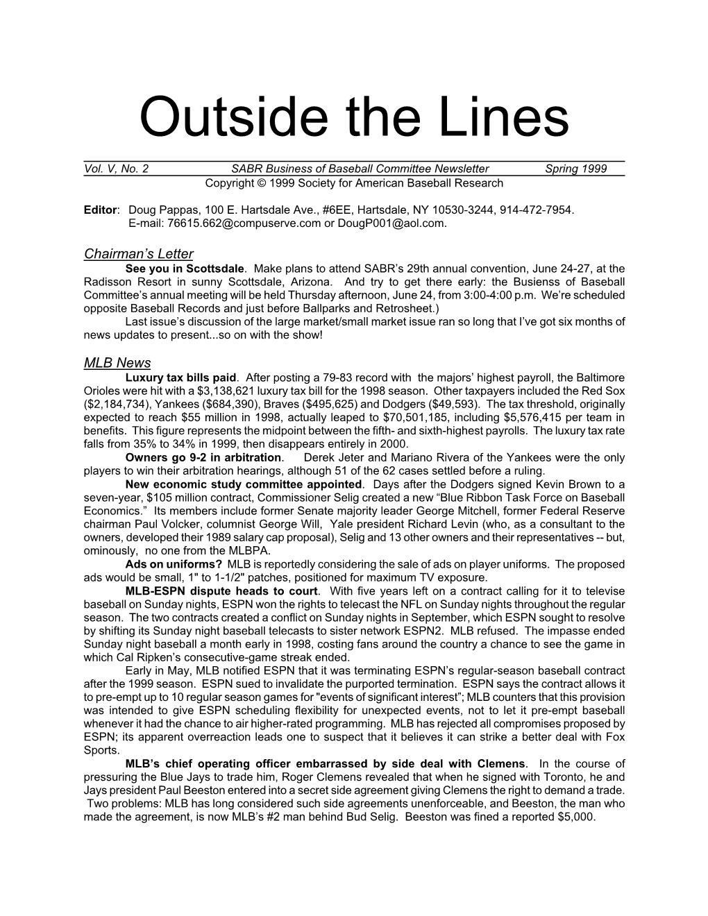 Outside the Lines