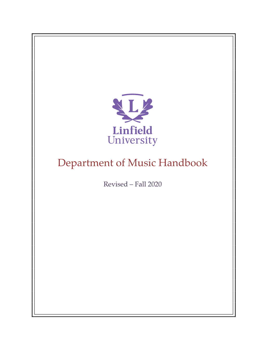 Music Department Handbook