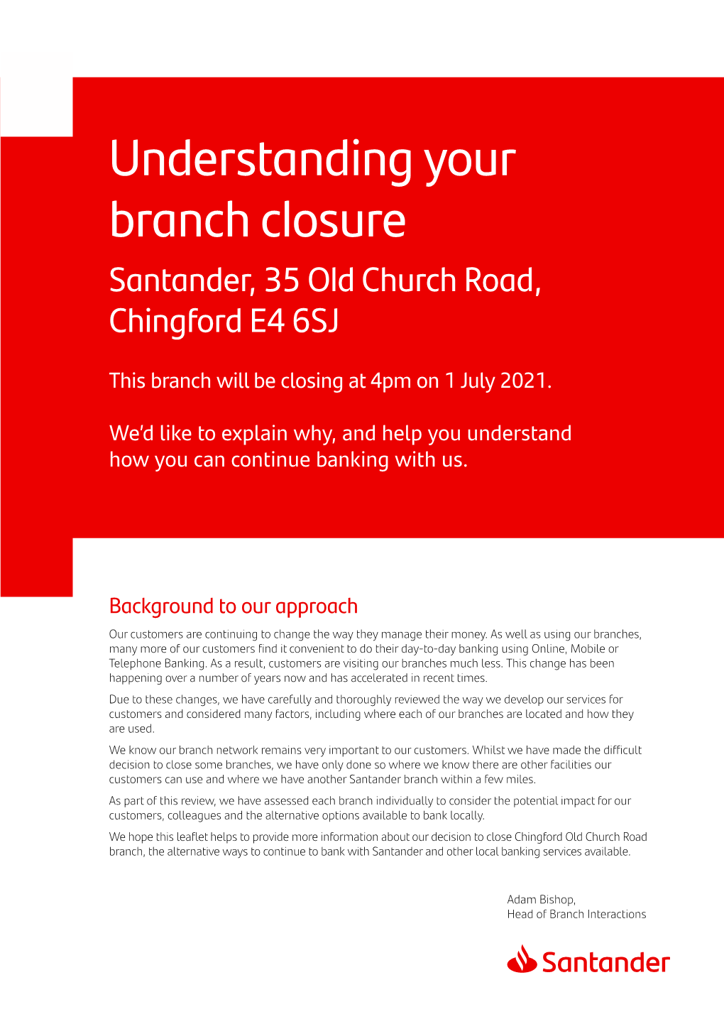 Chingford Closure GENH2024IAFEB21H