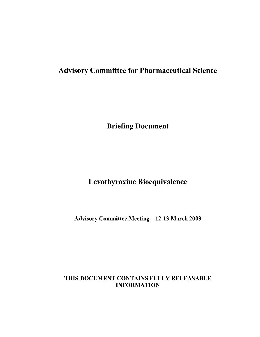 Advcomm Briefing Doc 7Feb03