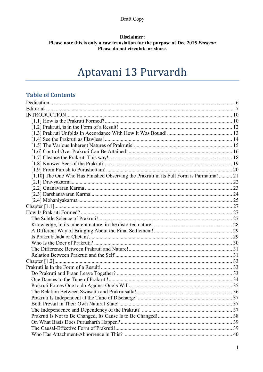 Aptavani 13 Purvardh