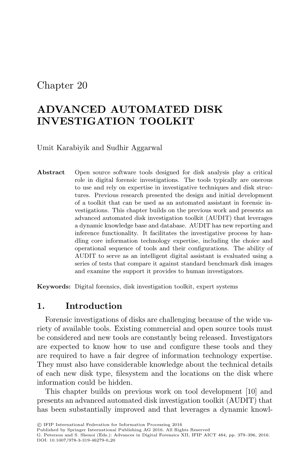 Chapter 20 ADVANCED AUTOMATED DISK