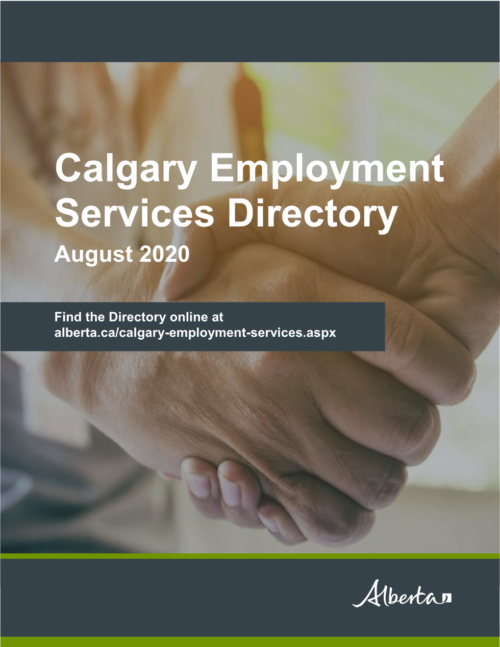Calgary Employment Services Directory August 2020