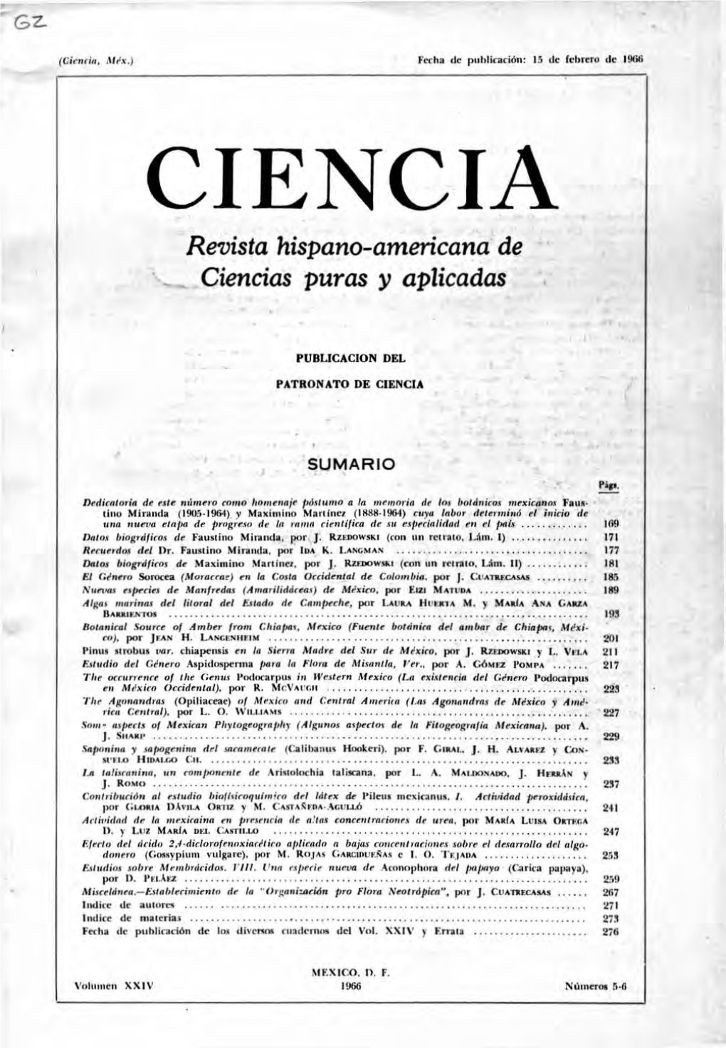 Revista Hispano-Americana De Ciencias Puras Y Aplicadas