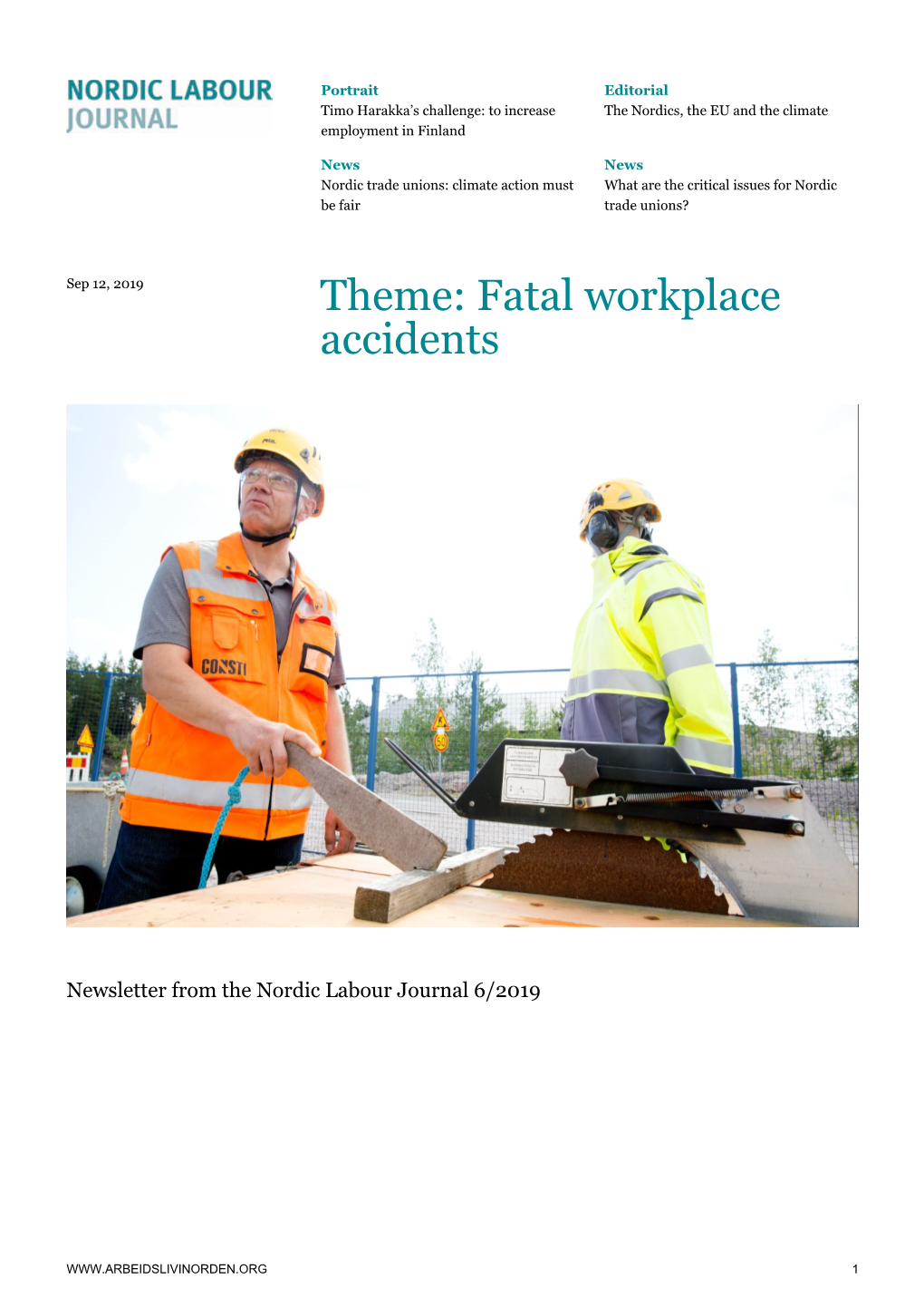 Fatal Workplace Accidents