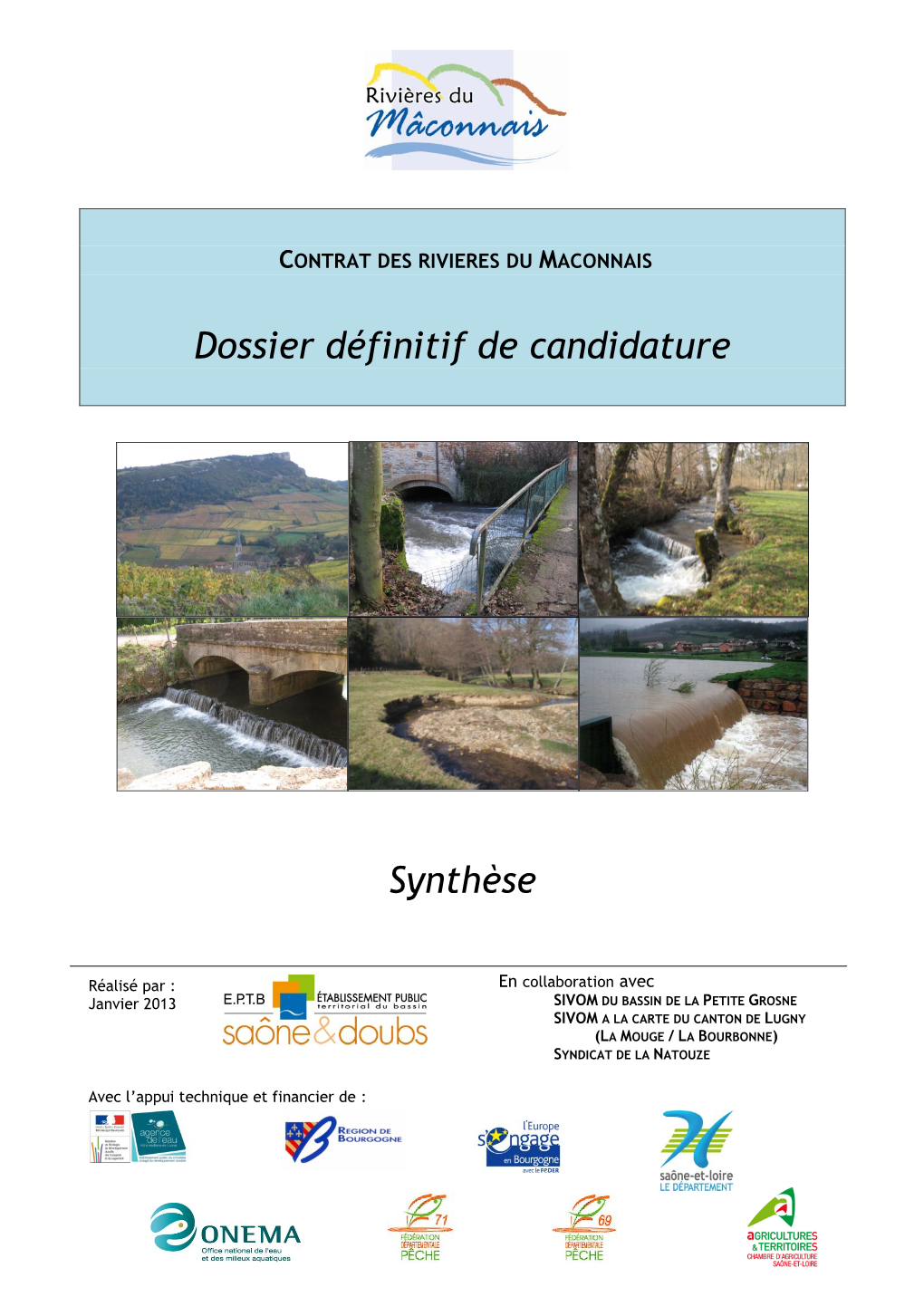 Dossier Définitif De Candidature Synthèse