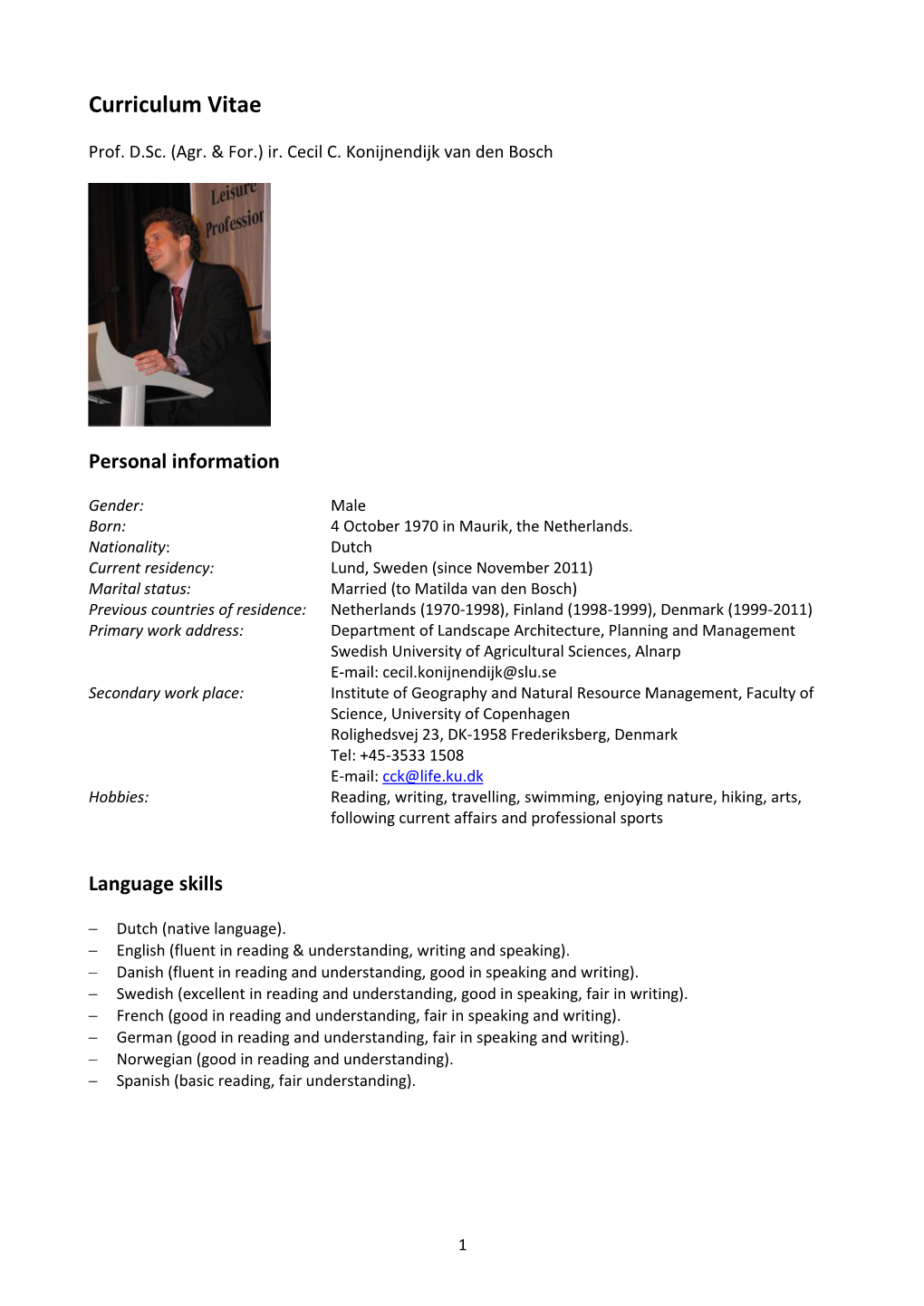 Curriculum Vitae