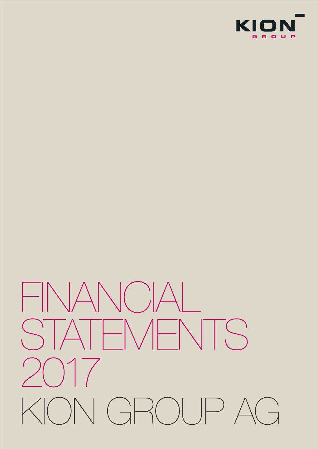 Financial Statements 2017 Kion Group Ag