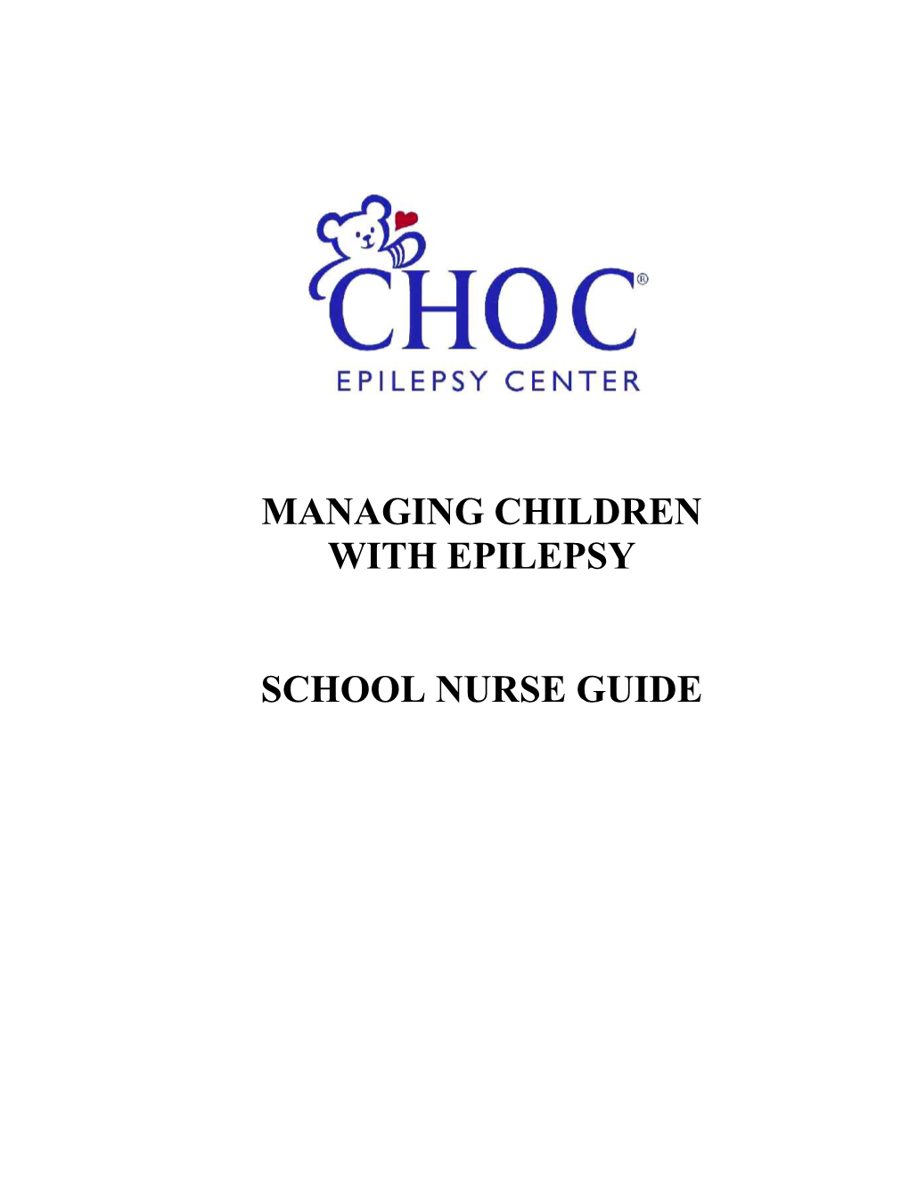 Managing Children with Epilepsy School Nurse Guide