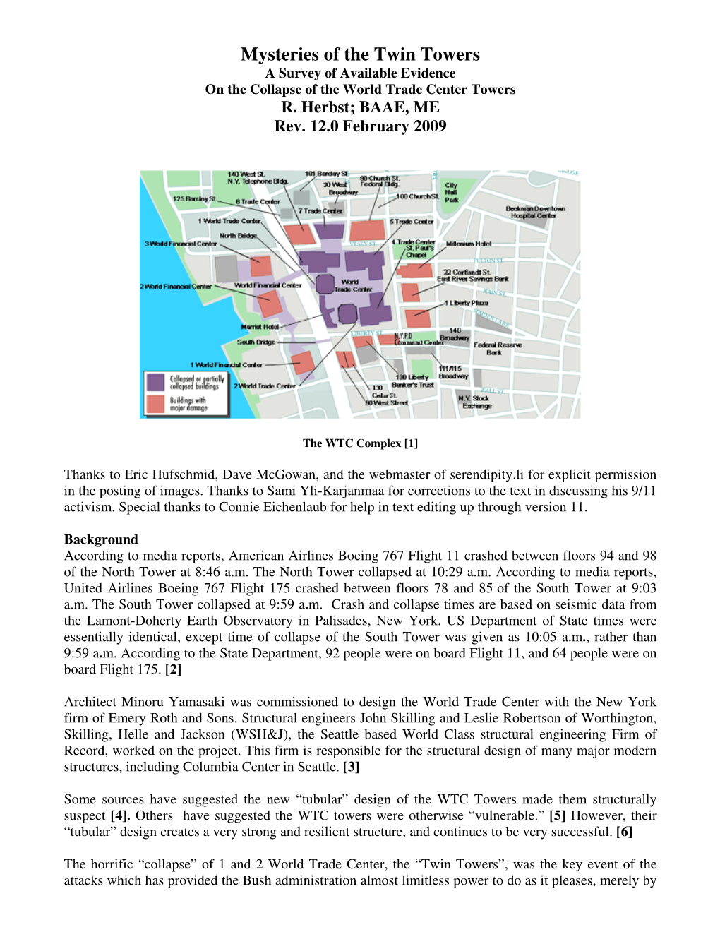 Mysteries of the Twin Towers a Survey of Available Evidence on the Collapse of the World Trade Center Towers R