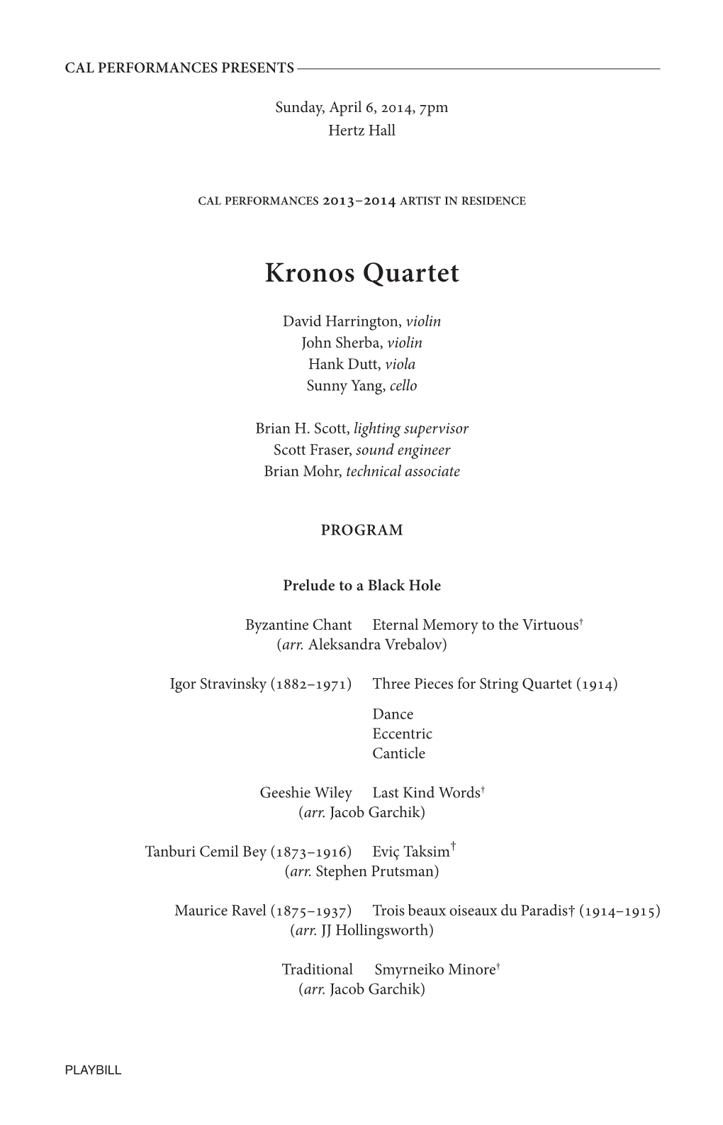 Kronos Quartet